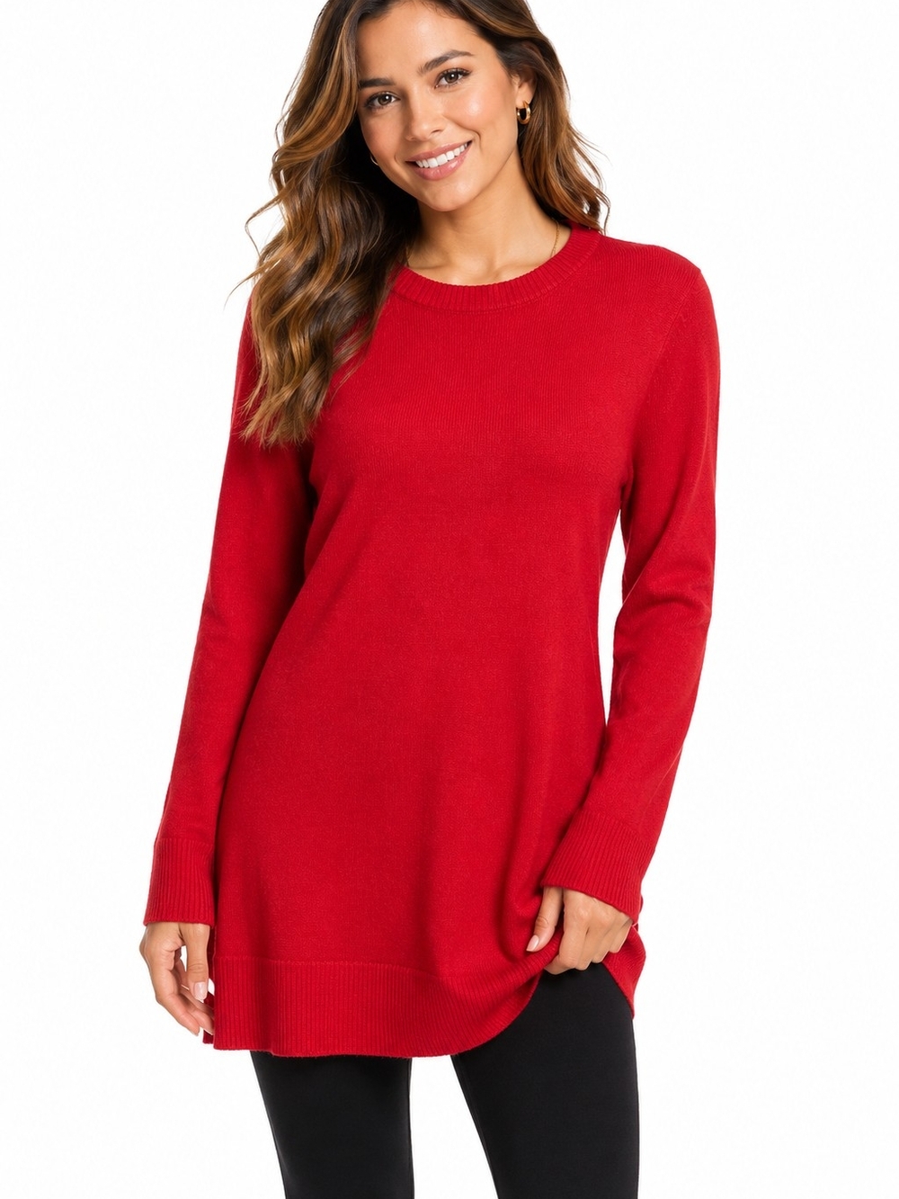 The Limited Red Crewneck Sweater